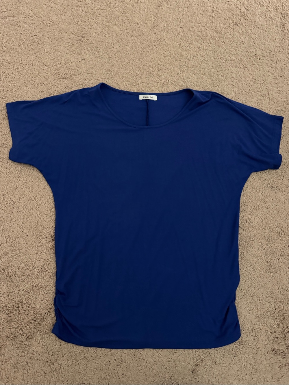 Esenchel Short Sleeve Crewneck Top - Royal Blue